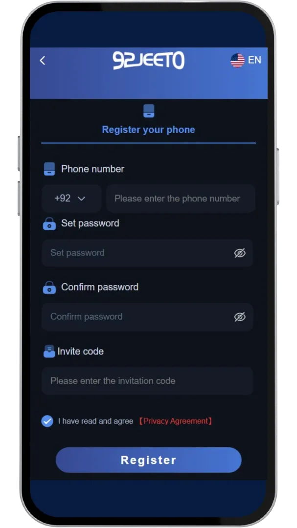 92 jeeto register page
